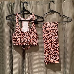 Cheetah Print Workout Set
